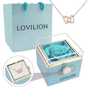 Колие във въртяща се кутия | HEARTS_BLUEBOX